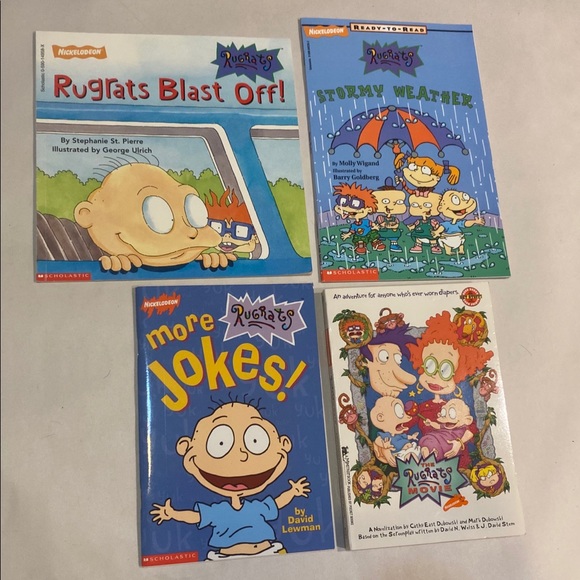 🎉2/20 Set of 4 Rugrats Books Bundle Illustrated Storybooks Jokes Early Readers - Picture 8 of 9